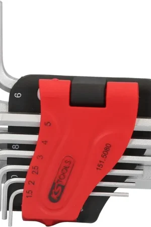 KS TOOLS Jeu de clé mâle, 6 pans, 10 pcs1,5-10mm ( 151.5080 ) Nouvel Arrivage