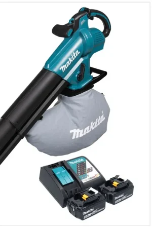 Makita DUB 187 RM2 Souffleur et aspirateur de feuilles sans fil 18 V Brushless + 2x batterie 4,0 Ah + chargeur Acheter Direct