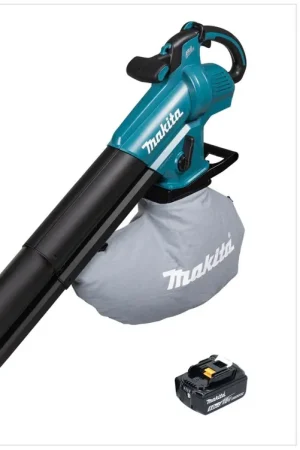 Satisfait Ou Remboursé Makita DUB 187 T Souffleur et aspirateur de feuilles sans fil 18 V Brushless + 1x batterie 5,0 Ah - sans chargeur