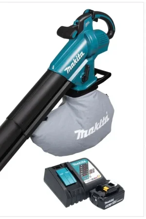 Makita DUB 187 RT Souffleur et aspirateur de feuilles sans fil 18 V Brushless + 1x batterie 5,0 Ah + chargeur Promotion