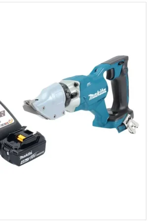 Makita DJS 200 RM1 Cisaille à tôle sans fil 18 V 2,0 mm Brushless + 1x batterie 4,0 Ah + chargeur Prix Choc
