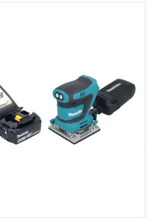 Promotion Saisonnière Makita DBO 484 RM1 Ponceuse vibrante sans fil 18 V 112 x 102 mm + 1x batterie 4,0 Ah + chargeur