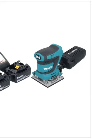 Acheter Direct Makita DBO 484 RM Ponceuse vibrante sans fil 18 V 112 x 102 mm + 2x batterie 4,0 Ah + chargeur