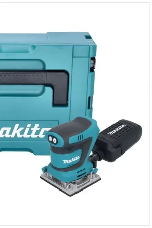 Pas Cher Makita DBO 484 M1J Ponceuse vibrante sans fil 18 V 112 x 102 mm + 1x batterie 4,0 Ah + Makpac - sans chargeur