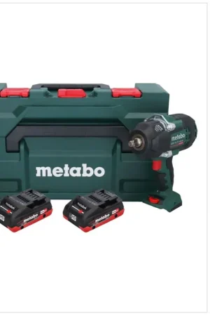 Prix Promo Metabo SSW 18 LTX 1450 BL Visseuse à choc sans fil 18 V 1450 Nm Brushless + 2x batterie 4,0 Ah + chargeur + metaBOX
