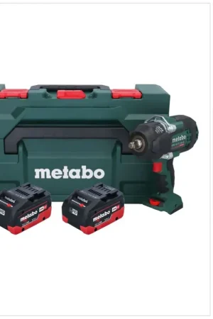 Affaire À Saisir Metabo SSW 18 LTX 1450 BL Visseuse à choc sans fil 18 V 1450 Nm ( 602401660 ) Brushless + 2x batterie 5,5 Ah + chargeur + metaBOX