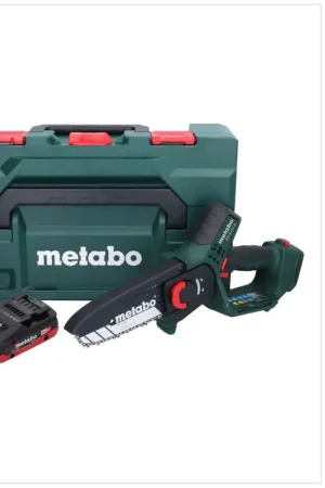 Solde Metabo MS 18 LTX 15 Trononneuse sans fil 18 V 15 cm 5 m/s + 1x accu 4,0 Ah + chargeur + metaBOX
