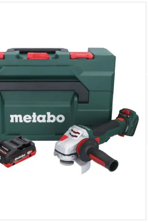 Haute Qualité Metabo WVB 18 LTX BL 15-125 Quick Meuleuse d'angle sans fil 18 V 125 mm Brushless + 1x batterie 4,0 Ah + chargeur + metaBOX
