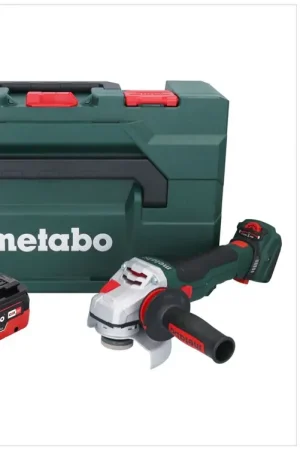 Offre Limitée Metabo WVB 18 LTX BL 15-125 Quick Meuleuse d'angle sans fil 18 V 125 mm Brushless + 1x batterie 8,0 Ah + metaBOX - sans chargeur