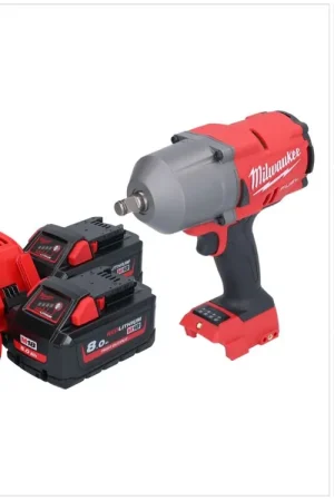 Réduction Clé à chocs sans fil Milwaukee M18 FHIWF12-802 18 V 1356 Nm 1/2" brushless + 2x batterie 8,0 Ah + chargeur