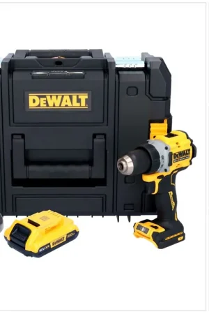 Perceuse-visseuse sans fil DeWalt DCD 800 D1T 18 V 90 Nm sans balais + 1x batterie 2,0 Ah + chargeur + TSTAK Achetez Aujourd'hui