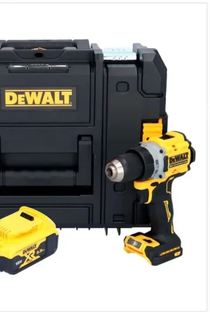 DeWalt DCD 800 NT Perceuse-visseuse sans fil 18 V 90 Nm Brushless + 1x batterie 5,0 Ah + TSTAK - sans chargeur Produit De Marque