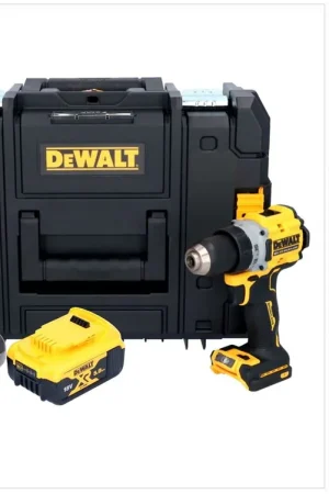 Perceuse-visseuse sans fil DeWalt DCD 800 P1T 18 V 90 Nm sans balais + 1x batterie 5,0 Ah + chargeur + TSTAK Achetez Aujourd'hui