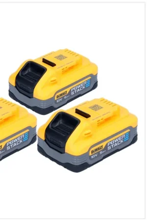 DeWalt Kit batterie DCBP 518 H3 3x batteries Powerstack 18 V 5,0 Ah / 5000 mAh XR Li-Ion - avec indicateur de charge Meilleure Vente