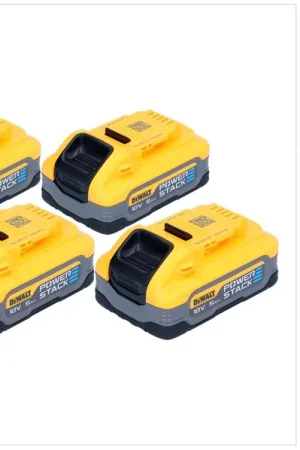 Retour Gratuit DeWalt Kit batterie DCBP 518 H4 4x batteries Powerstack 18 V 5,0 Ah / 5000 mAh XR Li-Ion - avec indicateur de charge