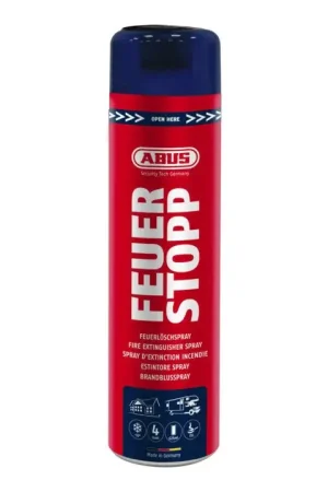 ABUS Spray d'extinction Feu stop FS625 FS625 625 ml avec pression permanente ( 3000280202 ) Dernière Chance