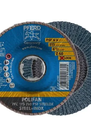 Remise PFERD Disque à lamelles X-LOCK PSF Z STEELOX D. 125 mm granulation 80 conique ( 4000840254 )