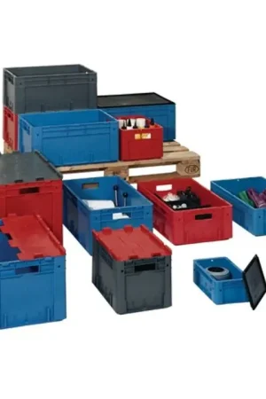 LA-KA-PE Conteneur de transport gerbables L600xl400xH420 mm ( 9000446040 ) Vente Flash