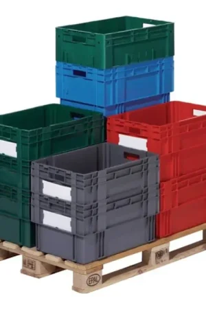 Retour Gratuit LA-KA-PE Bac gerbable-emboîtable PP bleu ( 9000446131 )