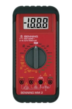 BENNING Multimètre MM 2 0,1 mV-750 V AC, 0,1 mV-1000 V DC ( 4000828865 ) Retour Gratuit
