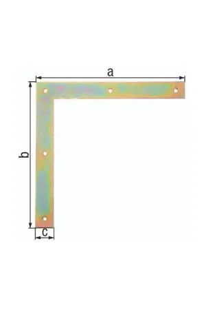 Must-Have GAH Equerre de porte largeur 40 mm longueur 300 x 300 mm ( 3000200239 )