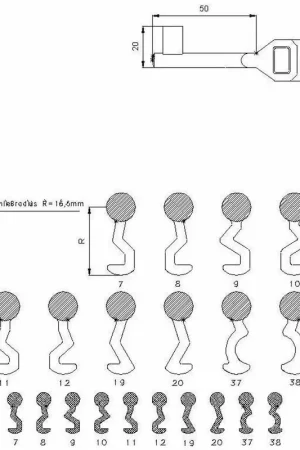 SSF clé à panneton fermeture numéro 8 ( 3000252000 ) Bon Plan
