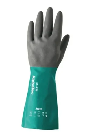 Marque Gants ANSELL pour produits chimiques AlphaTec 58-435 taille 9 vert mer/gris anthracite ( 4000371417 )