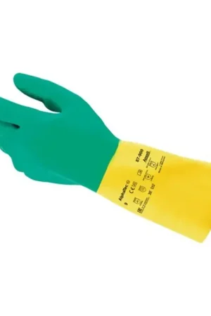 Bon Marché Gants ANSELL pour produits chimiques AlphaTec(R) 87-900 taille 9 vert/jaune ( 4000371482 )