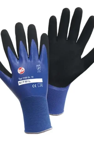 Must-Have LEIPOLD+DÖHLE Gant Nitril Aqua taille 9 bleu/noir ( 4000371534 )
