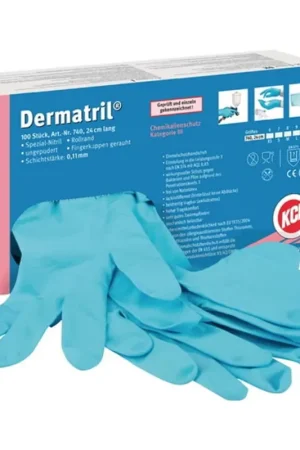 Nouvelle Collection HONEYWELL Gant jetable Dermatril 740 taille 10 bleu ( 4000371731 )