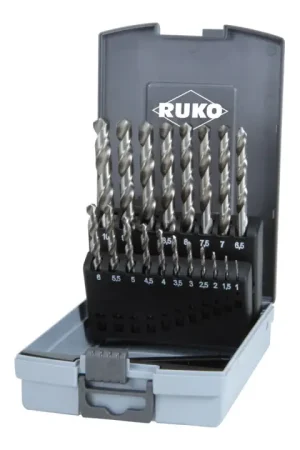 RUKO Jeu de forets hélicoïdaux DIN 338 Type N d. nominal 1-10x0,5 mm ( 4000600879 ) Commande En Gros