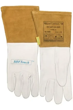 WELDAS Gant de soudeur taille XL (9,5) nature/orange ( 4702005018 ) Satisfait Ou Remboursé