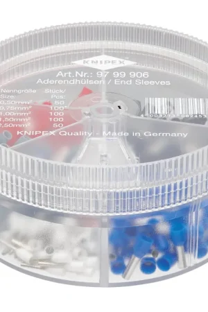 KNIPEX boîte d'assortiment 400 pièces 0,5 - 2,5 mm² ( 8000272808 ) Usine Directe