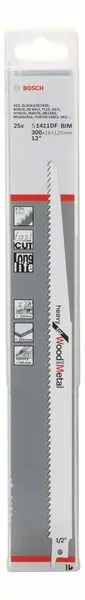 BOSCH Lame de scie sabre S 1411 DF S 1411 DF Longueur 300 mm Largeur 19 mm ( 8000343740 ) Prix Cassé