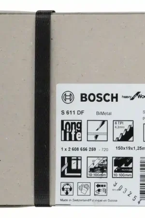 BOSCH Lame de scie sabre S 611 DF S 611 DF Longueur 150 mm Largeur 19 mm ( 8000343747 ) Bon Marché