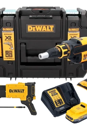 DeWalt DCF 620 E1T Visseuse pour cloisons sèches sans fil 18 V 30 Nm Brushless + 1x batterie Powerstack 1,7 Ah + chargeur + TSTAK Affaire À Saisir