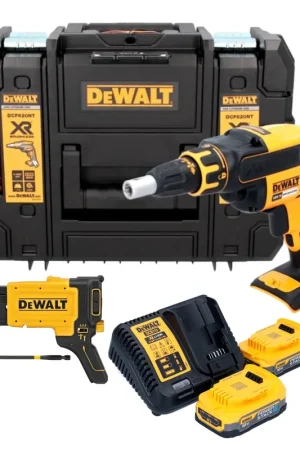 Nouvelle Collection DeWalt DCF 620 E2T Visseuse pour cloisons sèches sans fil 18 V 30 Nm Brushless + 2x Powerstack batterie 1,7 Ah + chargeur + TSTAK