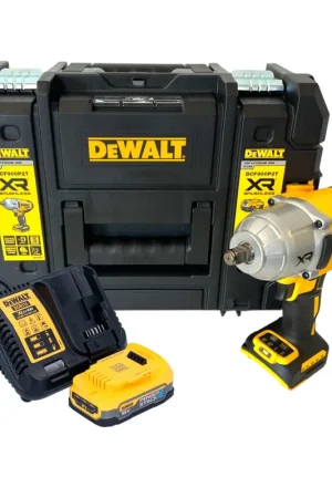 Bon Marché Clé à chocs sans fil DeWalt DCF 900 E1T 18 V 1396 Nm 1/2" + 1x batterie Powerstack 1,7 Ah + chargeur + TSTAK