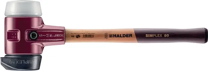 Acheter Direct HALDER Marteau de protection SIMPLEX Tête-D. 80mm Longueur 490 Tête-B.175mm ( 8002360753 )
