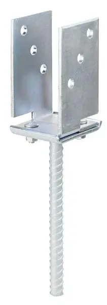 Quantité Limitée GAH Support de poteau en U ETA-10/0210 71 - 131x110x200x70mm ( 8002893477 )