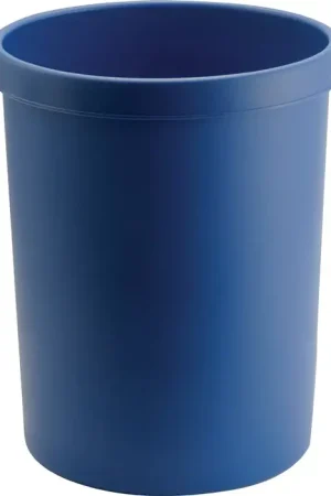 Dernier Modèle Corbeille à papier HELIT 45 l H480xØ390 mm avec bord poignée (9000468497)
