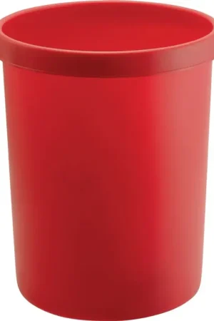 Réduction Corbeille à papier HELIT 45 l H480xØ390 mm avec bord poignée (9000468498)