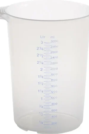 HÜNERSDORFF Bidon gradué 3000 ml polypropylène transparent ( 9000495148 ) Affaire À Saisir