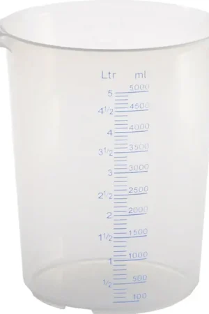 HÜNERSDORFF Bidon gradué 5000 ml polypropylène transparent ( 9000495149 ) Nouveauté