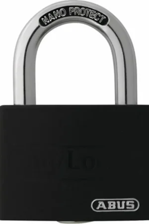 Promotion Saisonnière Cadenas à cylindre ABUS T65AL/40 noir Lock-Tag largeur du corps de serrure 43 mm ( 3000280261 )