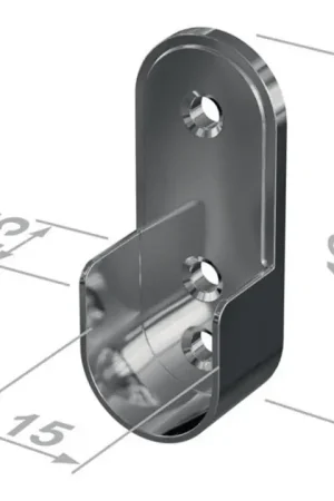 PG Support de tube d'armoire 11121 Zinc moulé sous pression nickelé ( 3000282766 ) Vente Directe
