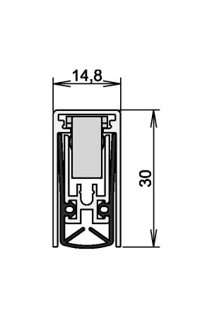 ATHMER Joint de porte Schall-Ex(R) L-15/30 WS 1-880 1 côté longueur 833 mm ( 3327023201 ) Quantité Limitée
