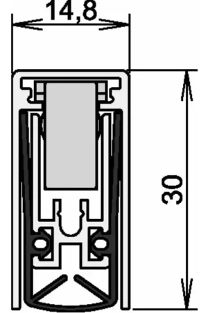 Expédié Aujourd'hui ATHMER Joint de porte Schall-Ex(R) L-15/30 WS 1-880 1 côté longueur 958 mm ( 3327023202 )