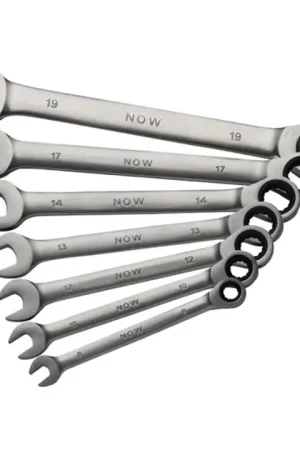 Marque NOW Jeu de clés mixtes à cliquet 7 pcs. ouverture de clés 8-19 mm ( 4000802070 )