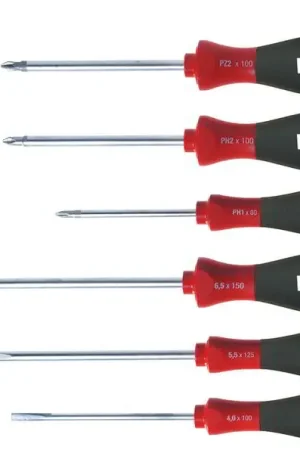 WIHA Jeu de tournevis 302 HK6 01 6 pièces fente/PH/PZD ( 4000802313 ) Offre Spéciale